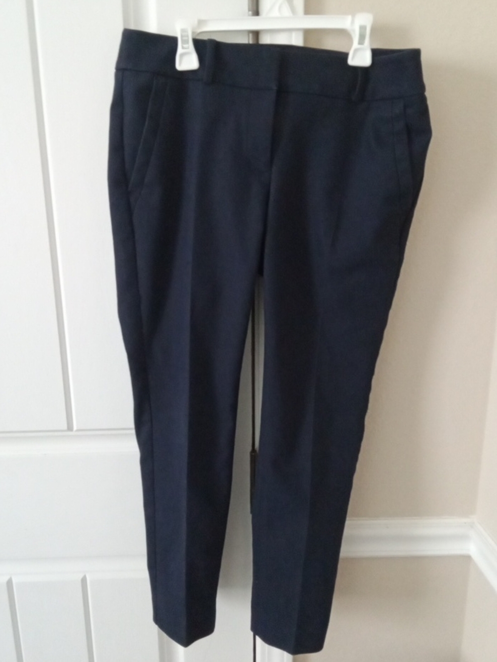 Loft Women's Navy Cropped Ankle Pants